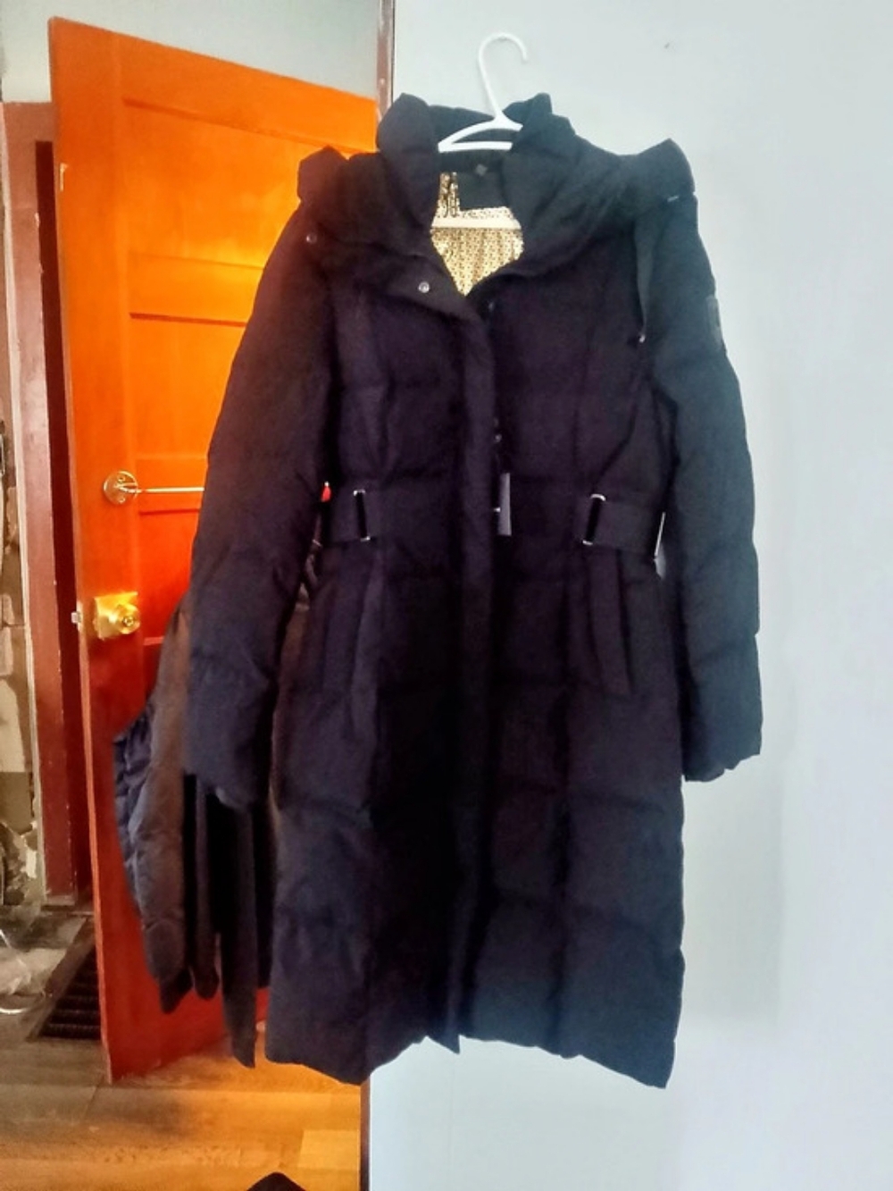 Rudsak Hooded Black Puffer Coat Size Small Brand New